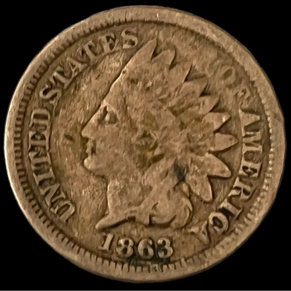 1863 Indian Head Penny- Civil War Era Coin